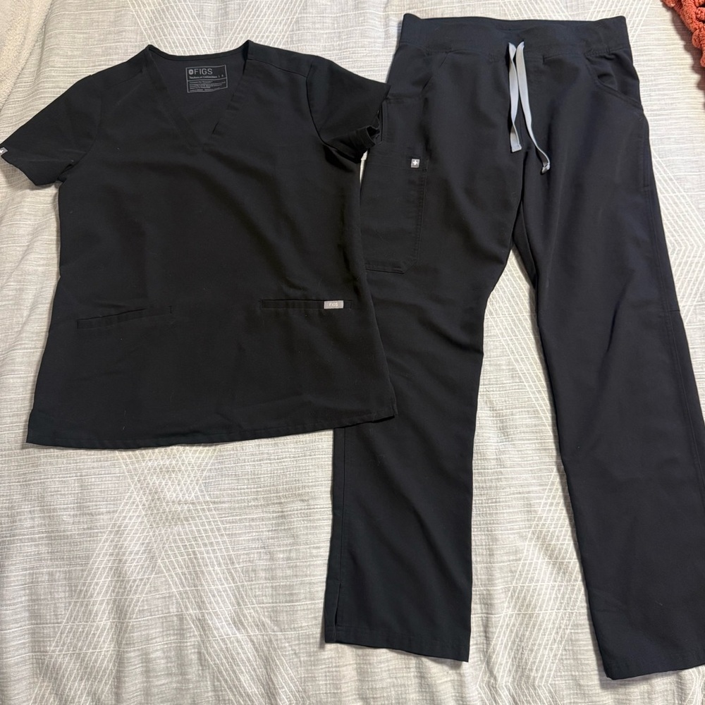 Figs Black Scrub Set - Small